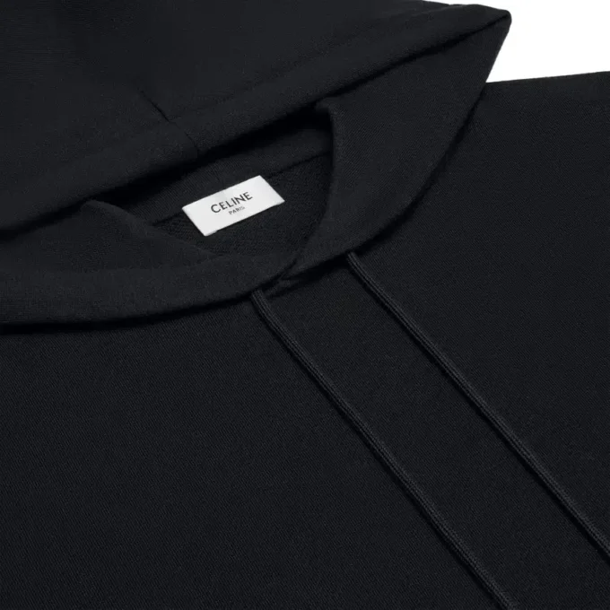 Triomphe losse hoodie van kasjmier en katoen