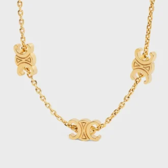Triomphe Mini Triomphe-armband van messing met gouden afwerking