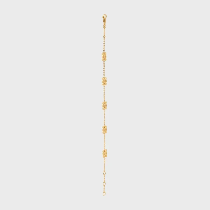 Triomphe Mini Triomphe-armband van messing met gouden afwerking