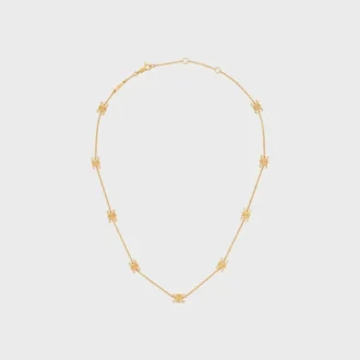 Triomphe Mini Triomphe ketting van messing met gouden afwerking