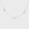 Triomphe Mini Triomphe ketting van messing met rhodiumafwerking
