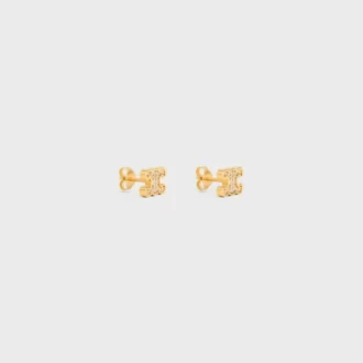 Triomphe-oorstokjes met strass en messing met gouden afwerking
