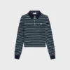 Triomphe-polo van gestreept jersey