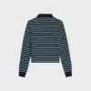Triomphe-polo van gestreept jersey