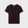 Triomphe Regular T-shirt van gestreept jersey