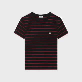 Triomphe Regular T-shirt van gestreept jersey