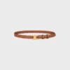 Triomphe-riem 18 mm van natuurlijk kalfsleer