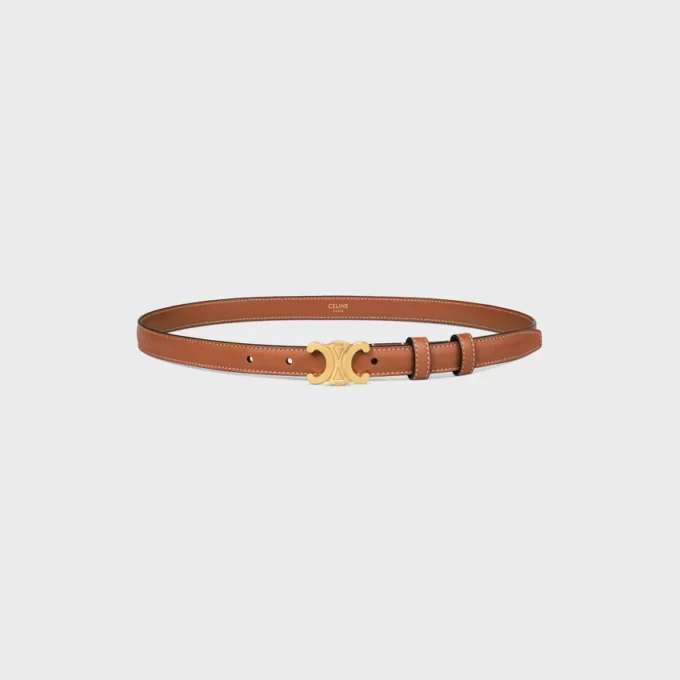 Triomphe-riem 18 mm van natuurlijk kalfsleer