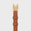 Triomphe-riem 18 mm van natuurlijk kalfsleer