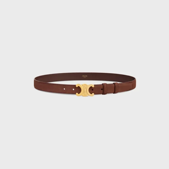 Triomphe-riem 25 mm van generfd nubuck kalfsleer