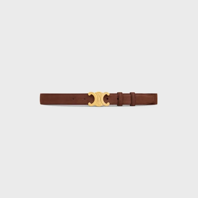 Triomphe-riem 25 mm van generfd nubuck kalfsleer