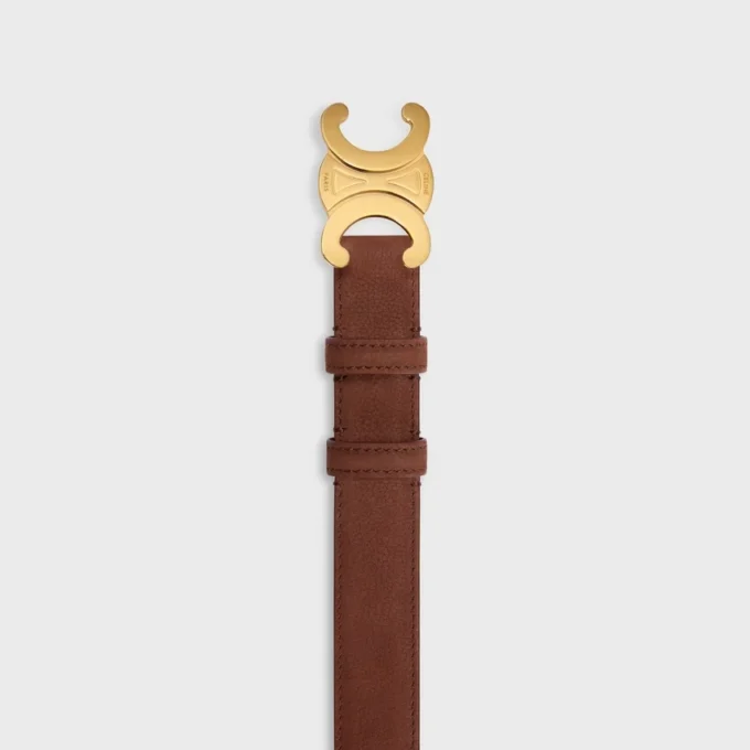 Triomphe-riem 25 mm van generfd nubuck kalfsleer