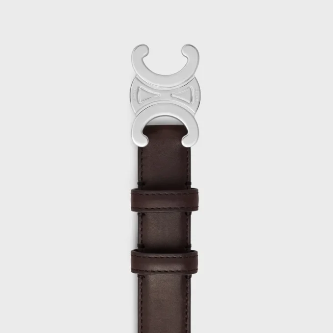Triomphe-riem 25 mm van natuurlijk kalfsleer