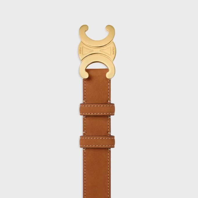 Triomphe-riem 25 mm van nubuck kalfsleer