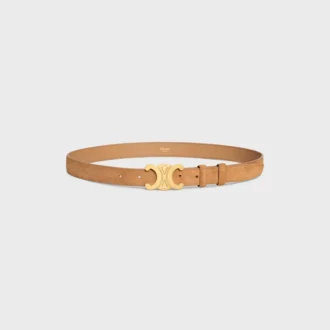 Triomphe-riem 25 mm van suède kalfsleer