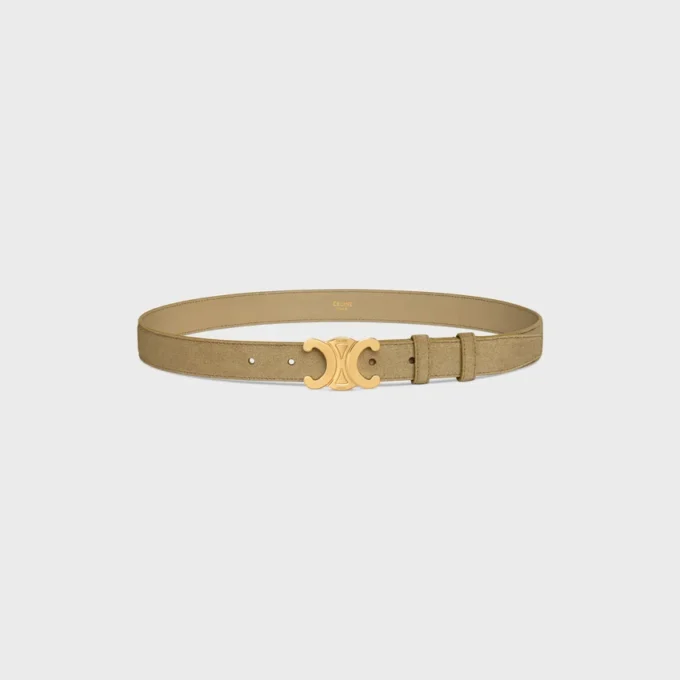 Triomphe-riem 25 mm van suède kalfsleer
