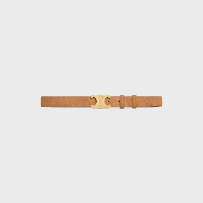 Triomphe-riem 25 mm van suède kalfsleer