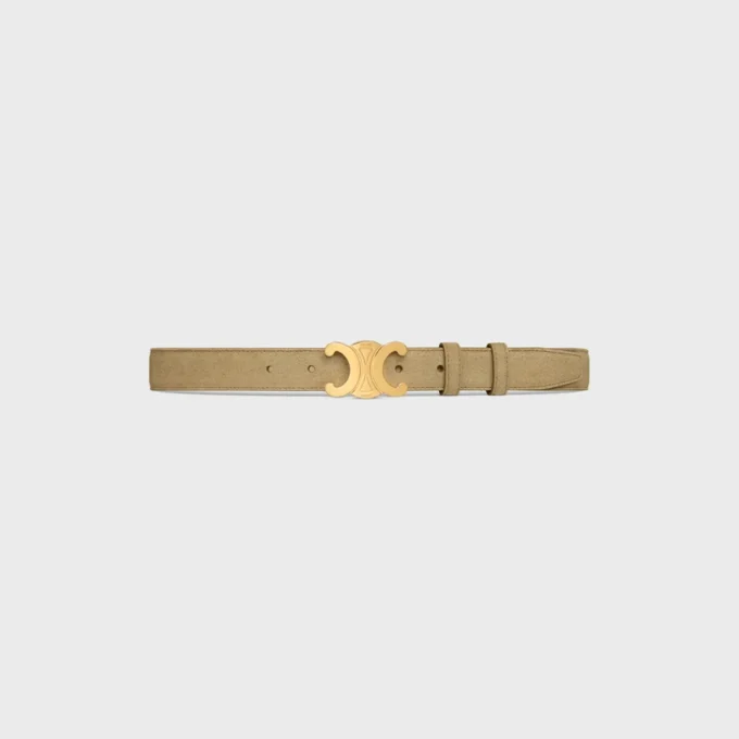 Triomphe-riem 25 mm van suède kalfsleer
