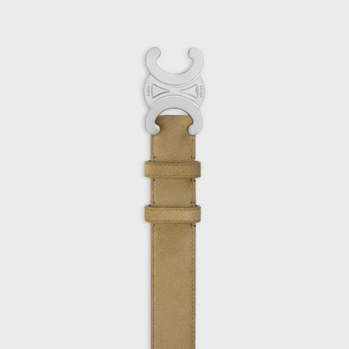Triomphe-riem 30 mm van suède kalfsleer