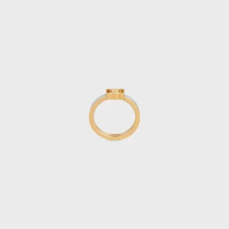 Triomphe-ring van email en messing met gouden afwerking