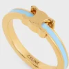 Triomphe-ring van email en messing met gouden afwerking