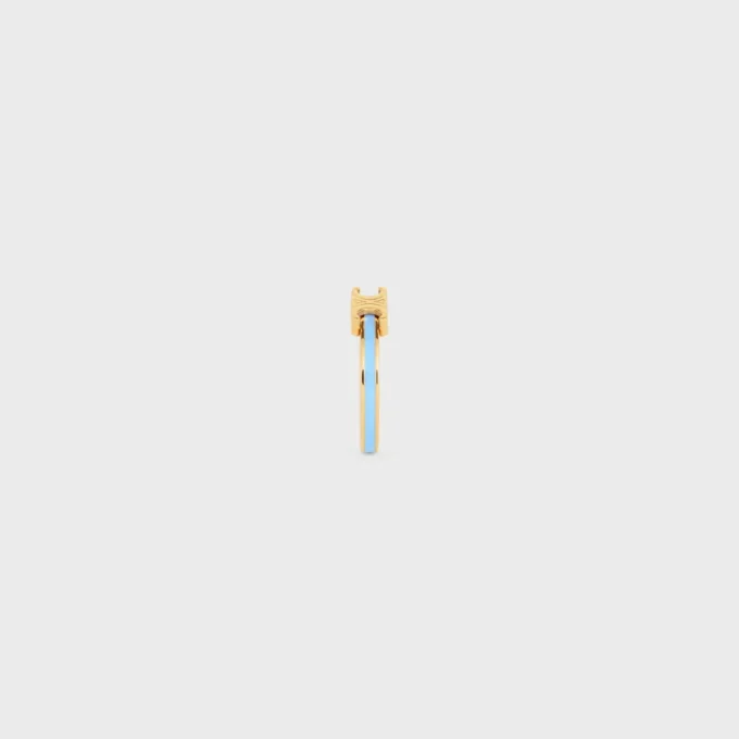 Triomphe-ring van email en messing met gouden afwerking