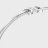 Triomphe scharnierende armband van messing met rhodiumafwerking
