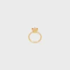 Triomphe Solitaire Sparkle-ring in strass en messing met gouden afwerking