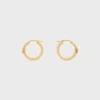 Triomphe Sparkle Hoops in strass en messing met gouden afwerking