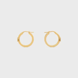 Triomphe Sparkle Hoops in strass en messing met gouden afwerking
