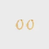 Triomphe Sparkle Hoops in strass en messing met gouden afwerking