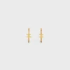 Triomphe Sparkle Hoops in strass en messing met gouden afwerking