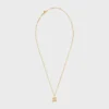 Triomphe strass ketting van messing met gouden afwerking en kristallen