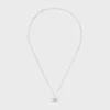 Triomphe strass ketting van messing met rhodiumafwerking en kristallen