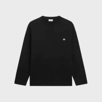 Triomphe T-shirt met lange mouwen van katoenjersey