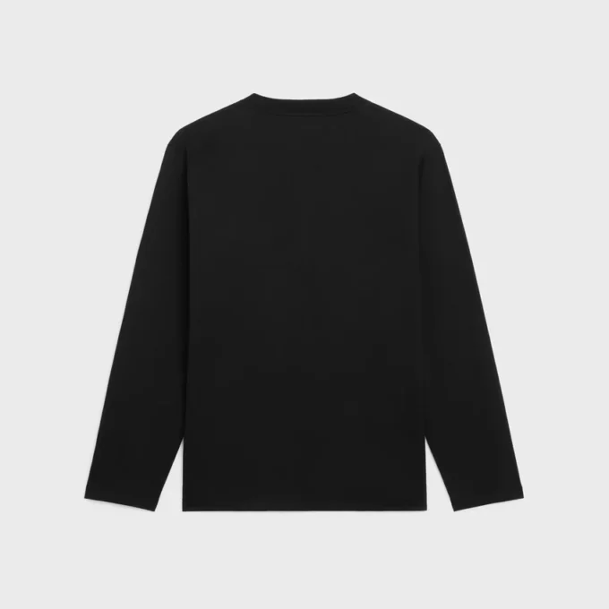 Triomphe T-shirt met lange mouwen van katoenjersey