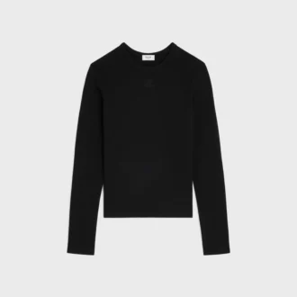 Triomphe T-shirt van geribd katoenjersey