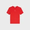 Triomphe T-shirt van geribd katoenjersey