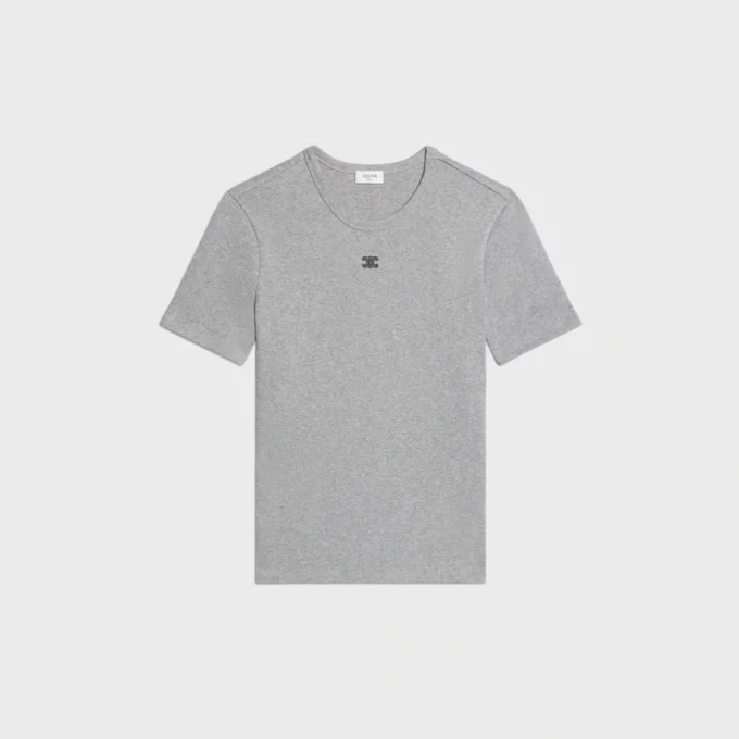 Triomphe T-shirt van geribd katoenjersey