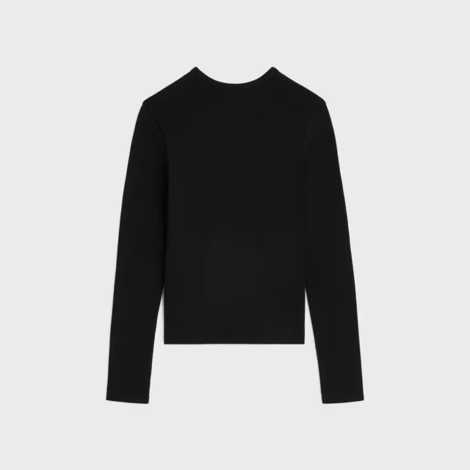 Triomphe T-shirt van geribd katoenjersey