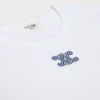 Triomphe T-shirt van geribd katoenjersey