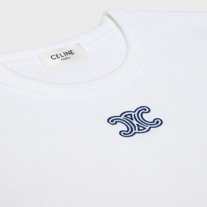 Triomphe T-shirt van geribd katoenjersey