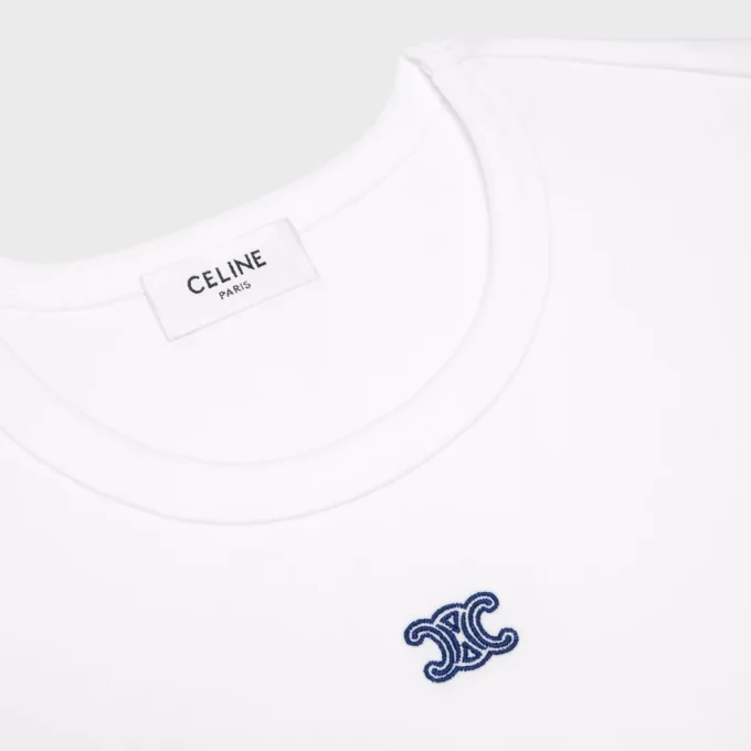 Triomphe T-shirt van geribd katoenjersey