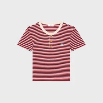 Triomphe T-shirt van gestreept jersey