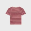 Triomphe T-shirt van gestreept jersey