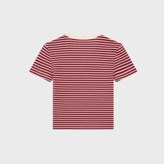 Triomphe T-shirt van gestreept jersey