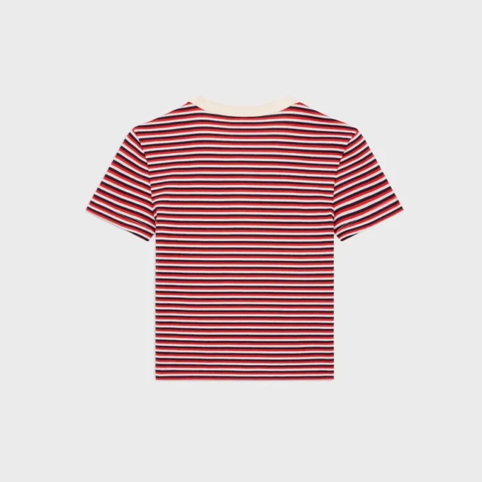 Triomphe T-shirt van gestreept jersey