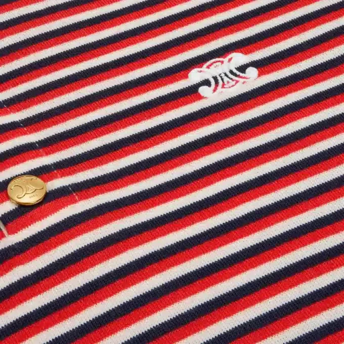 Triomphe T-shirt van gestreept jersey
