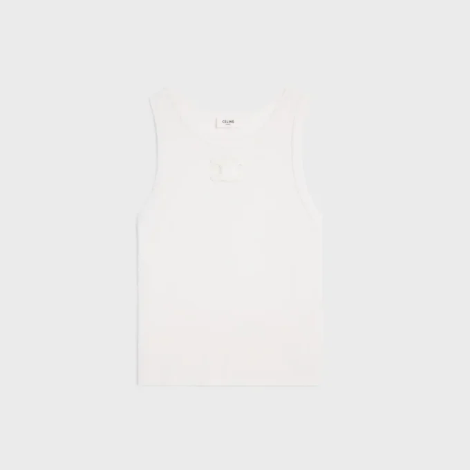 Triomphe-tanktop van geribd katoen