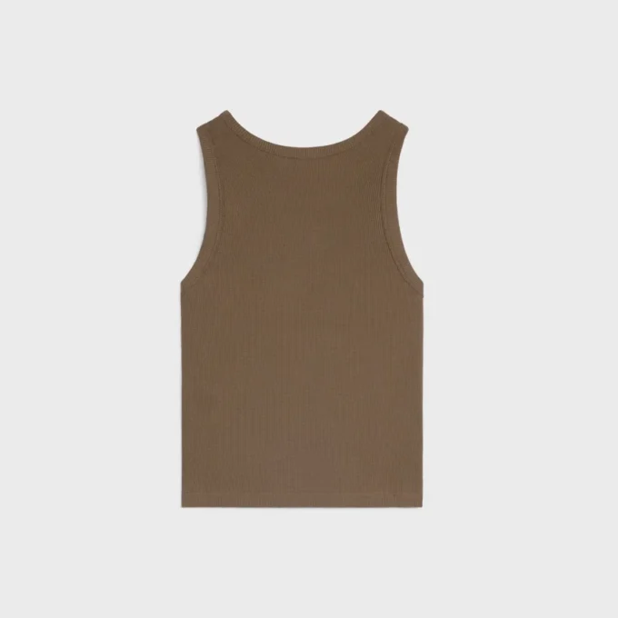 Triomphe-tanktop van geribd katoen
